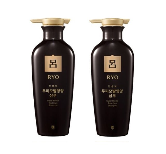 2 x Ryo Jinsaengbo Super Revital Total Care Shampoo 400ml from Korea