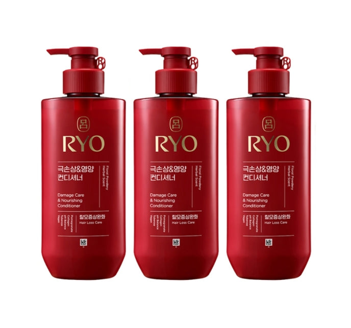 3 x Ryo New Hambit Damage Care & Nourishing Conditioner 480ml from Korea by Ryo