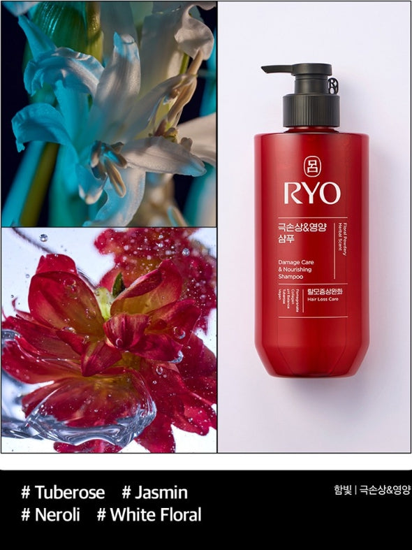 Ryo New Hambit Damage Care & Nourishing Shampoo 480ml + Ryo New Hambit Damage Care & Nourishing Treatment 300ml from Korea by Ryo