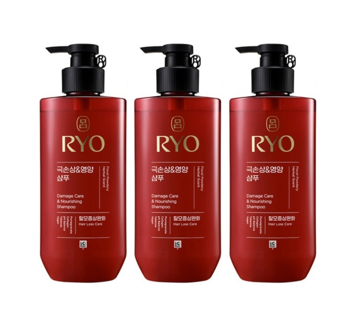 3 x Ryo New Hambit Damage Care & Nourishing Shampoo 480ml from Korea by Ryo