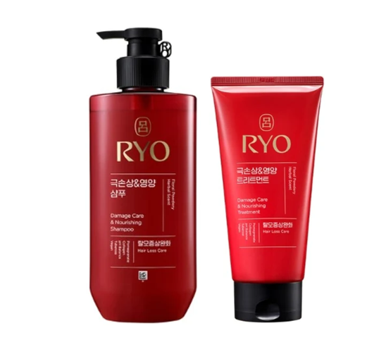 Ryo New Hambit Damage Care & Nourishing Shampoo 480ml + Ryo New Hambit Damage Care & Nourishing Treatment 300ml from Korea by Ryo