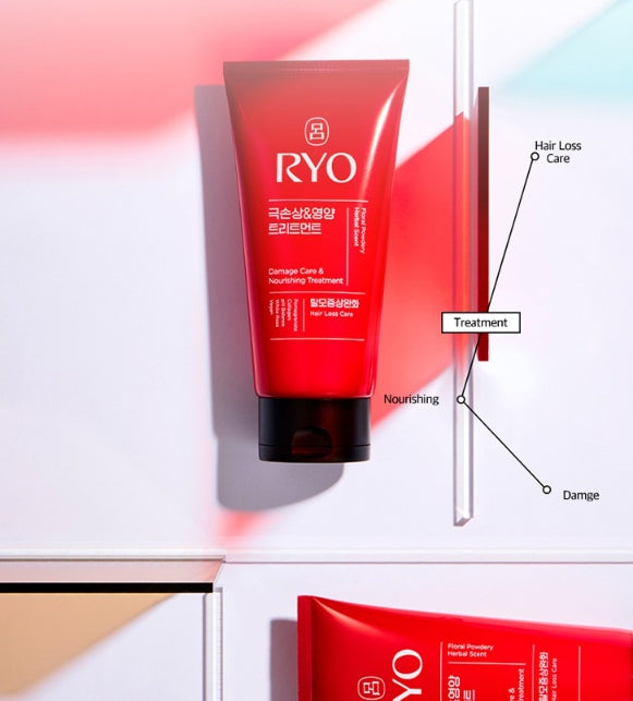 Ryo New Hambit Damage Care & Nourishing Shampoo 480ml + Ryo New Hambit Damage Care & Nourishing Treatment 300ml from Korea by Ryo