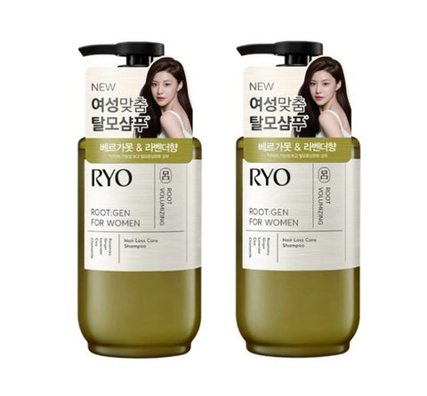 2 x Ryo ROOT:GEN for Women Root Volumizing Hair Loss Care Shampoo 353ml from Korea