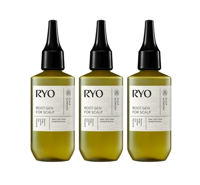 3 x Ryo ROOT:GEN for Scalp Hair Loss Care Scalp Essence 80ml from Korea by Ryo