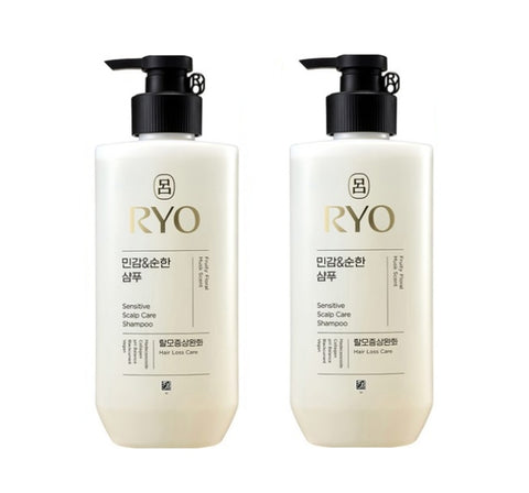 2 x Ryo New Sensitive Scalp Care Shampoo 480ml from Korea