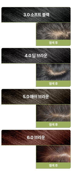 Ryo Vegan Black Bean Hair Dye Cream 120g, 3.0 Soft Black from Korea by Ryo