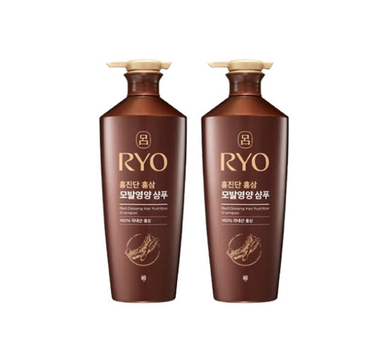 2 x Ryo Hongjindan Ginseng Nutrition Shampoo 820ml from Korea by Ryo