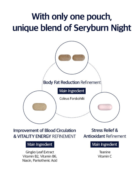 2 X SERY BOX Seryburn Night 28 Count (אספקה ​​של 4 שבועות) מ-Korea_KT