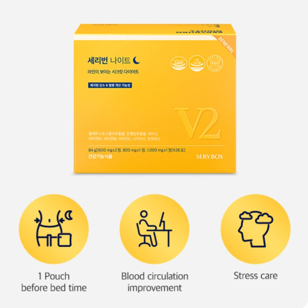 SERY BOX Seryburn Night 28 Count (אספקה ​​של 4 שבועות) מ-Korea_KT