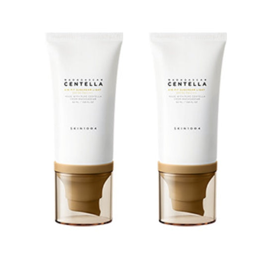2 x SKIN1004 Madagascar Centella Air-Fit Suncream Light 50ml from Korea