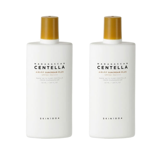 2 x SKIN1004 Madagascar Centella Air-Fit Suncream Plus 50ml from Korea