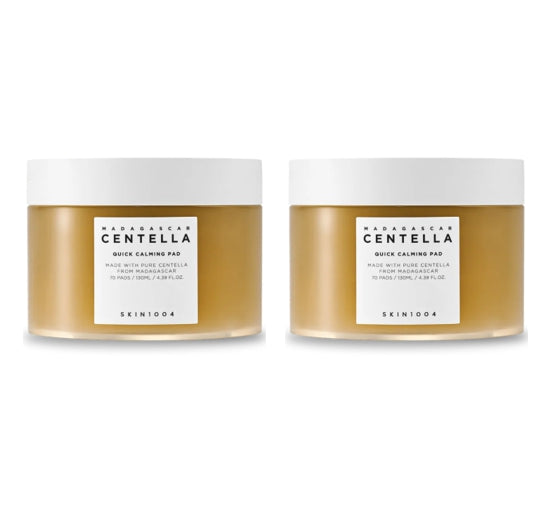 2 x SKIN1004 Madagascar Centella Quick Calming Pad (70 Pads) from Korea