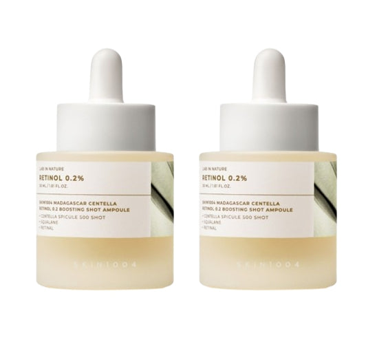 2 x SKIN1004 Madagascar Centella Retinol 0.2 Boosting Shot Ampoule 30ml from Korea