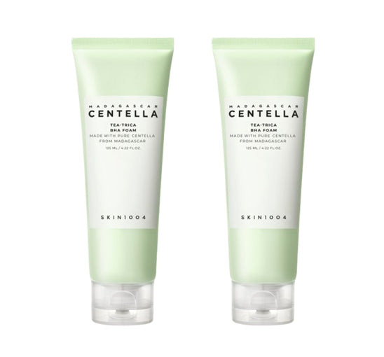 2 x SKIN1004 Madagascar Centella Tea-Trica BHA Foam 125ml from Korea
