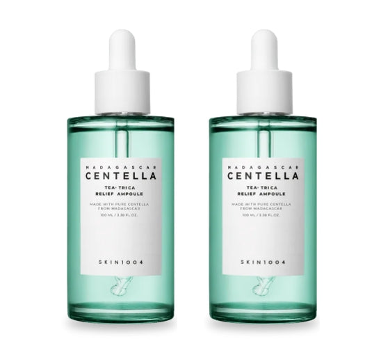 2 x SKIN1004 Madagascar Centella Tea-Trica Relief Ampoule 100ml from Korea