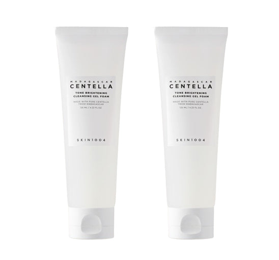 2 x SKIN1004 Madagascar Centella Tone Brightening Cleansing Gel Foam 125ml from Korea