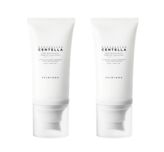 2 x SKIN1004 Madagascar Centella Tone Brightening Tone-Up Sunscreen 50ml from Korea