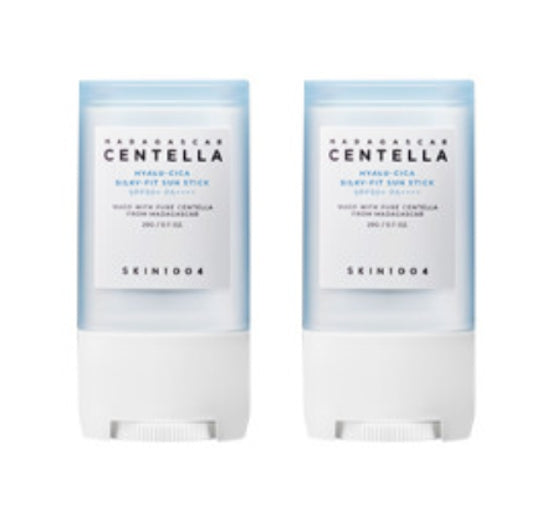 2 x SKIN1004 Madagascar Hyalu-Cica Silky-Fit Sun Stick 20g SPF50+ PA++++ from Korea