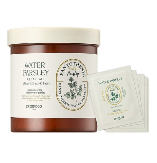 SKINFOOD Pantothenic Water Parsley Clear Pad 250g + Travel Size 60g Set by SKINFOOD