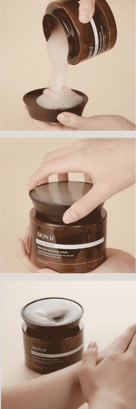 2 x HAPPY BATH Skin U Innoscent Deep Musk Body Oil 130ml + Scrub 450g from Korea by HAPPY BATH