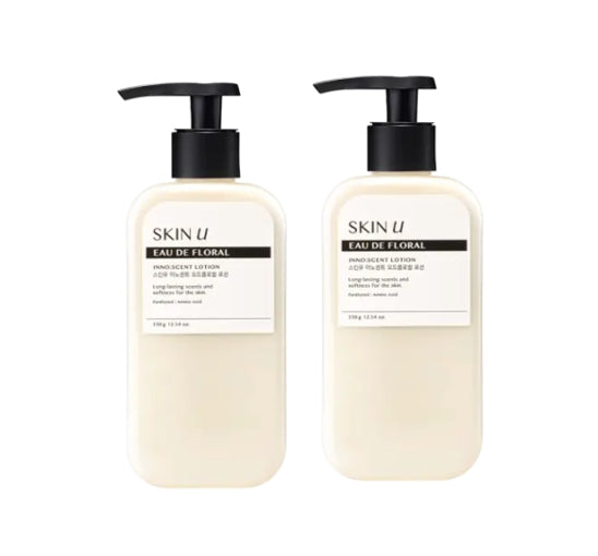 2 x HAPPY BATH Skin U Innoscent Eau De Floral Lotion 350g from Korea by HAPPY BATH
