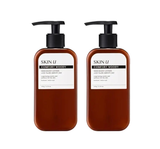 2 x HAPPY BATH Skin U Innoscent Comfort Woody Lotion 350g from Korea by HAPPY BATH