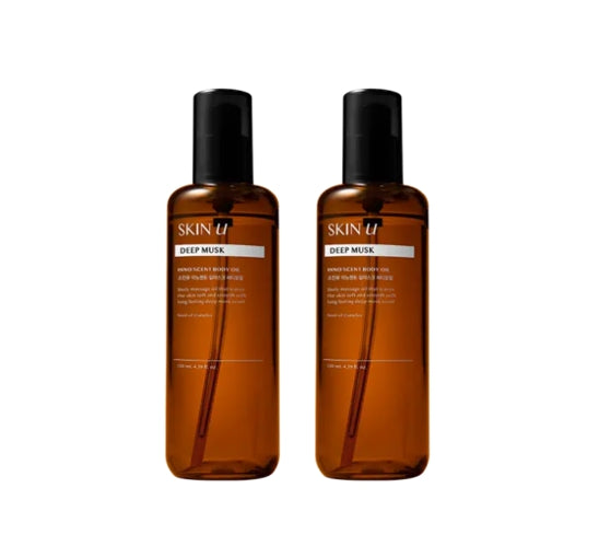 2 x HAPPY BATH Skin U Innoscent Deep Musk Body Oil 130ml from Korea by HAPPY BATH