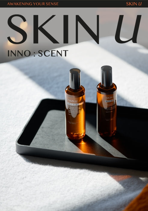 2 x HAPPY BATH Skin U Innoscent Deep Musk Body Oil 130ml + Scrub 450g from Korea by HAPPY BATH