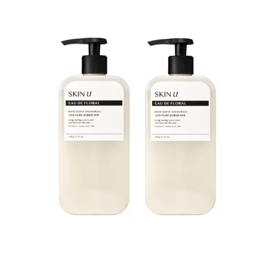2 x HAPPY BATH Skin U Innoscent Eau De Floral Shower Gel 500g from Korea by HAPPY BATH