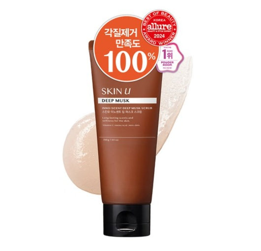 2 x HAPPY BATH Skin U Innoscent Deep Musk Body Scrub 200g from Korea by HAPPY BATH