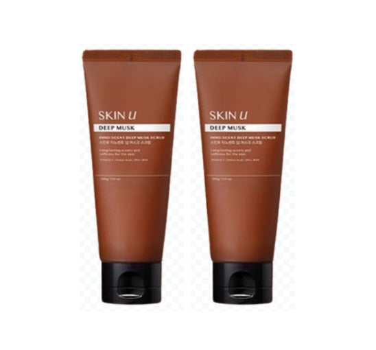 2 x HAPPY BATH Skin U Innoscent Deep Musk Body Scrub 200g from Korea by HAPPY BATH