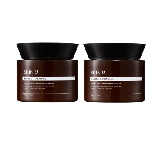 2 X HAPPY BATH Skin U Innoscent ( Sunset Orange ) Scrub 450g from Korea by HAPPY BATH