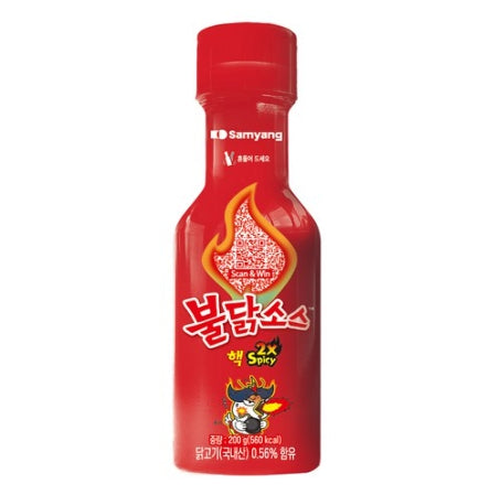 Samyang 2x Spicy Haek Buldak Hot Chicken Sauce 200g Extreme Spicy Challenge from Korea