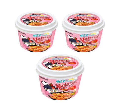 3 x Samyang Carbo Buldak Topokki Bowl 179g from Korea by Samyang