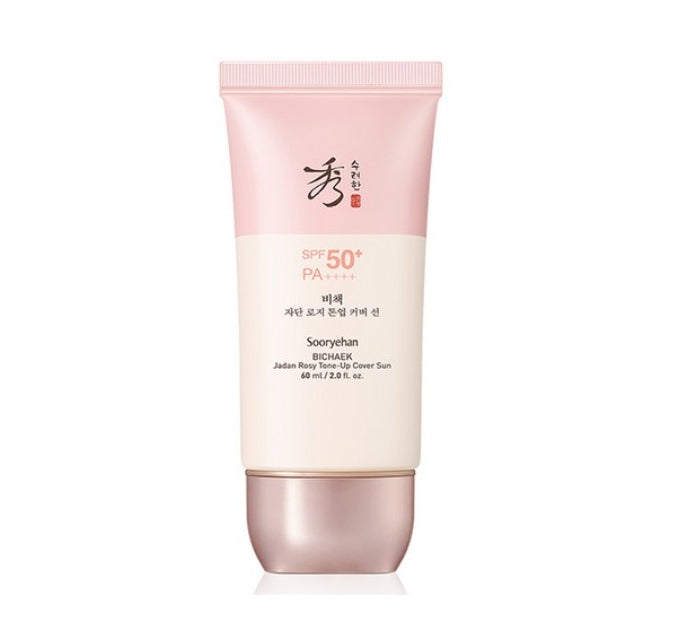 Sooryehan BICHAEK Jadan Rosy Tone up Cover Sun Lotion 60ml, SPF50+ PA++++ from Korea by Sooryehan