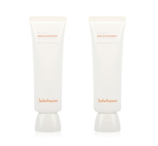 2 x Sulwhasoo UV Daily Tone Up Sunscreen Multi-protection 50ml SPF50+ PA++++ from Korea + Samples(2 Items) by Sulwhasoo
