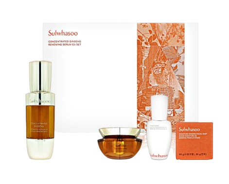 Sulwhasoo Concentrated Ginseng Renewing Serum Set (4 Items) from Korea