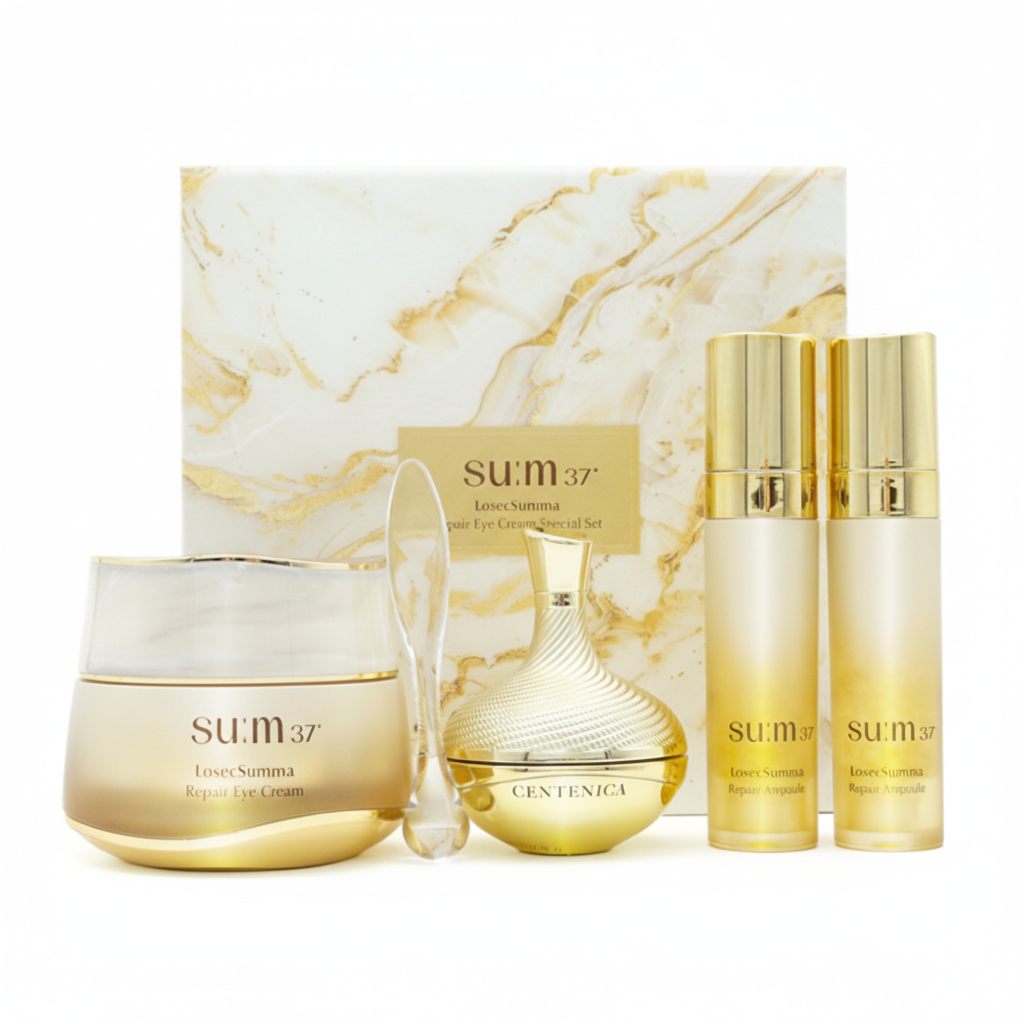 Su:m37 LosecSumma Repair Eye Cream Jan. 2026 Set (4 Items) from Korea