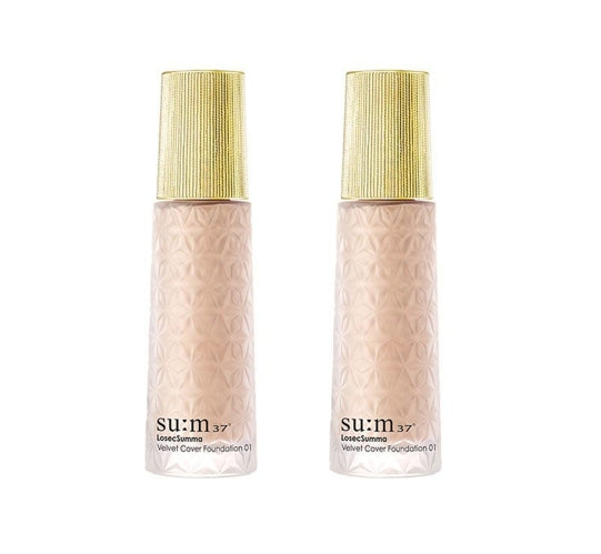 2 x Su:m37 LosecSumma Velvet Cover Foundation 30ml #1 #2 from Korea by Su:m37