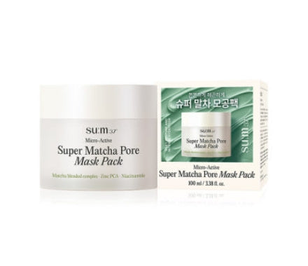 Su:m37 Micro-Active Super Matcha Pore Mask Pack 100ml from Korea by Su:m37