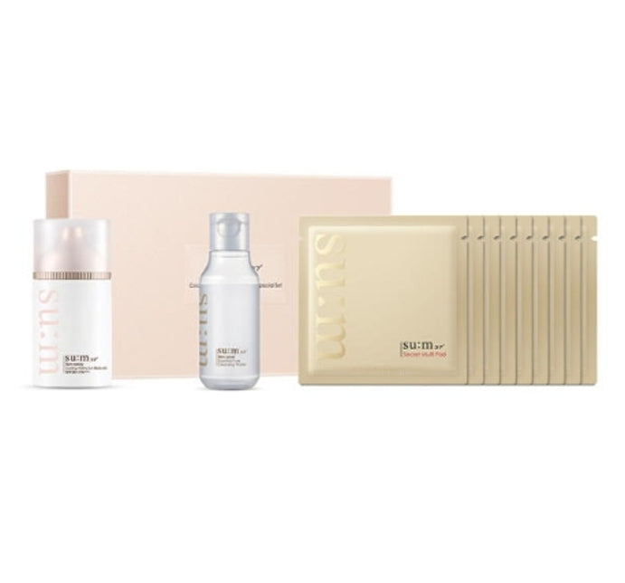 Su:m37 Sun-away Cooling Watery Sun Block AD Jan. 2025 Set (3 Items) from Korea by Su:m37