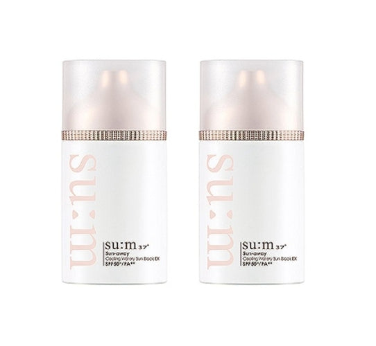 2 x Su:m37 Sun-away Cooling Watery Sun Block EX 50ml from Korea by Su:m37