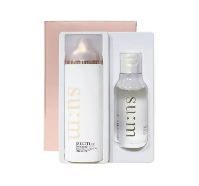 Su:m37 Sun-away Multi Effect Sun Block AD פברואר 2025 סט (2 פריטים) מקוריאה