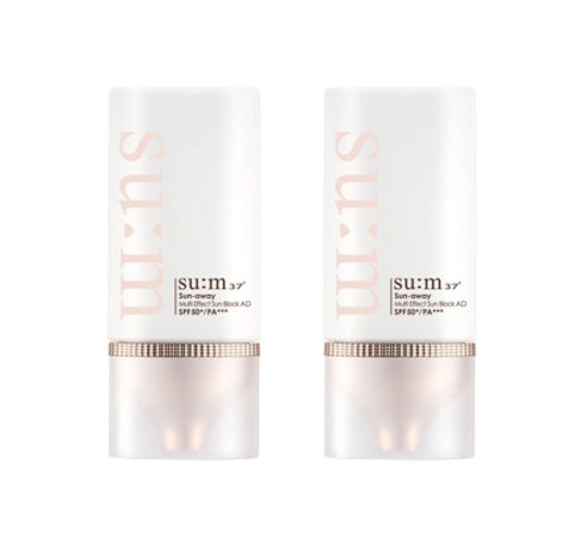 2 x Su:m37 Sun-away Multi Effect Sun Block AD 50ml from Korea by Su:m37
