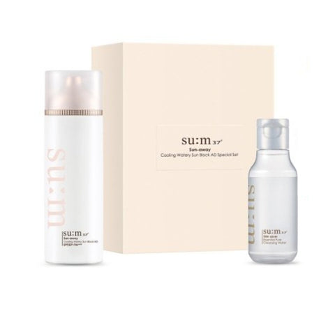 Su:m37 Sun-away Cooling Watery Sun Block AD March 2024 Set (2 Items) from Korea