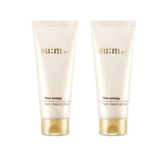 2 x Su:m37 Time Energy Fresh Cleansing Foam 200ml from Korea by Su:m37