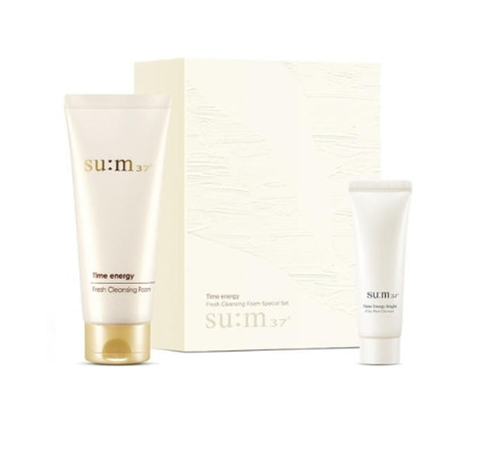 Su:m37 Time Energy Fresh Cleansing Foam Jan. 2025 Set (2 Items) from Korea by Su:m37