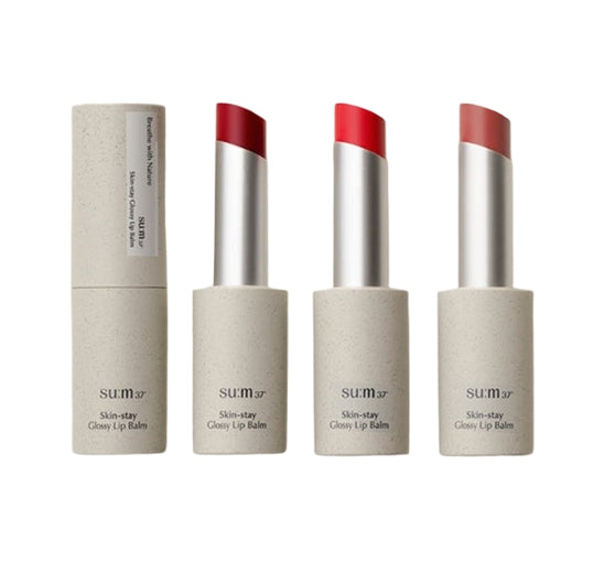 Su:m37 Skin-stay Lip Balm מבריק 4.5 גרם, 2 צבעים מקוריאה