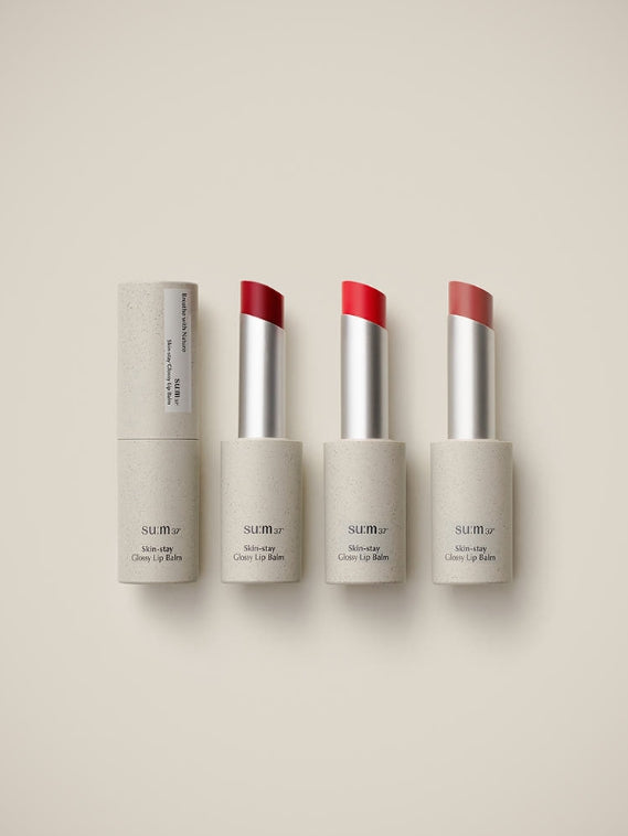 2 x Su:m37 Skin-stay Glossy Lip Balm 4.2g, 3 Colours from Korea