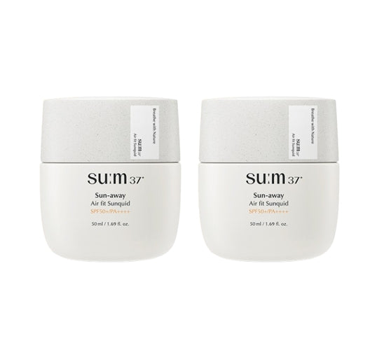 2 x Su:m37 Sun-away Air Fit Sunquid 50ml SPF50+ PA+++ from Korea